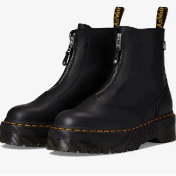 Dr. Martens Other - Doc Dr. Martens Black Jetta Zipped Platform Boots Size 13 Brand New MENS